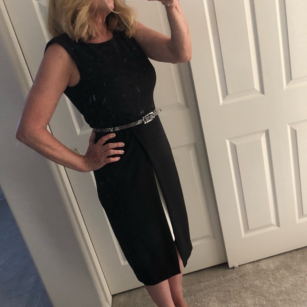 Black & Cream Tuxedo Dress